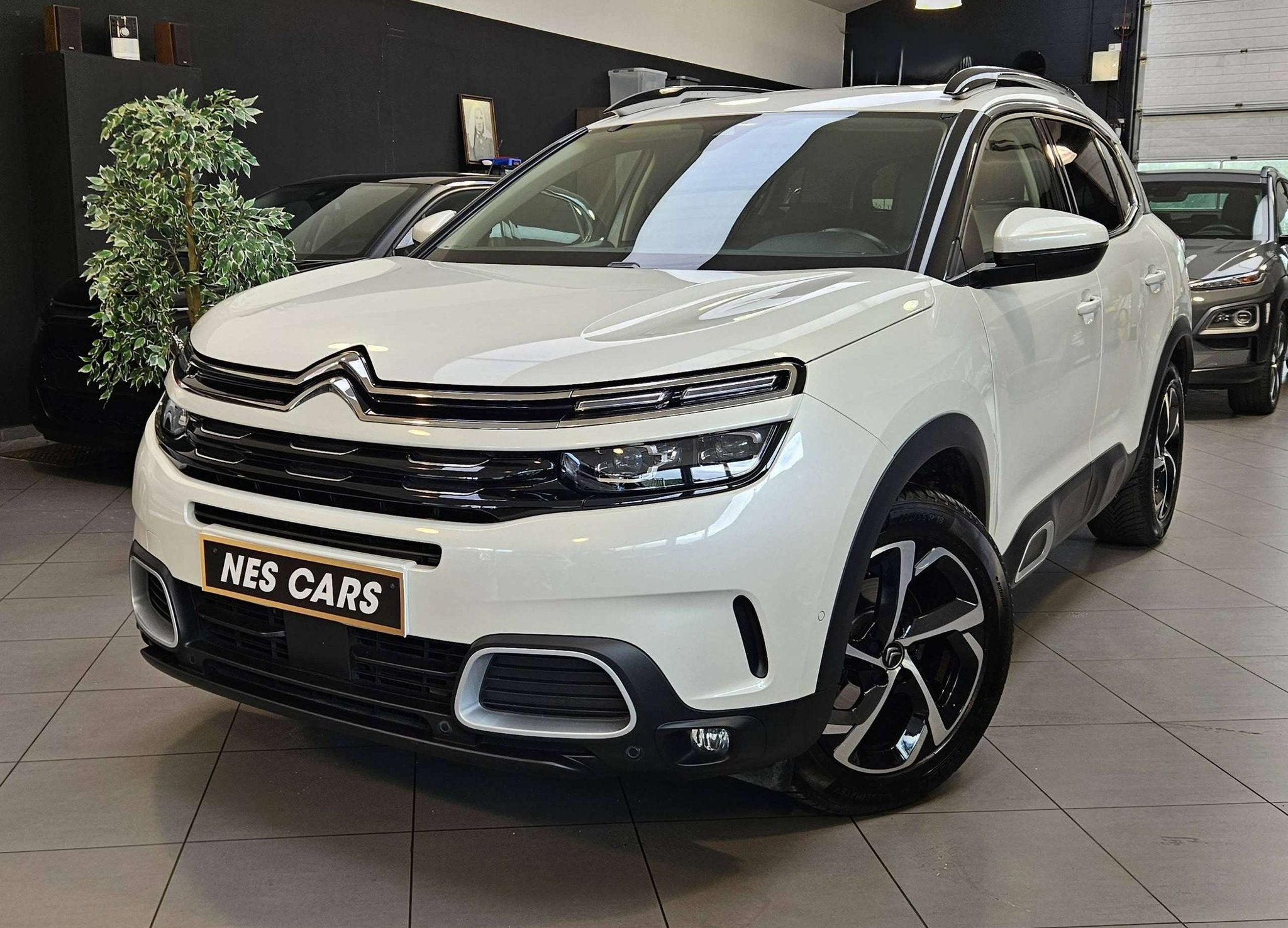 Citroën C5 Aircross 1.5 BlueHDi SHINEBOITE AUTOMATIQUE,CUIR, Gebruikt, C5 Aircross, Wit, Leder