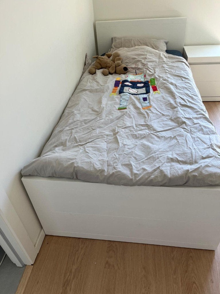 Bed + bedlade + lattenbodem + matras, Kinderen en Baby's, Ophalen, Gebruikt, Lattenbodem