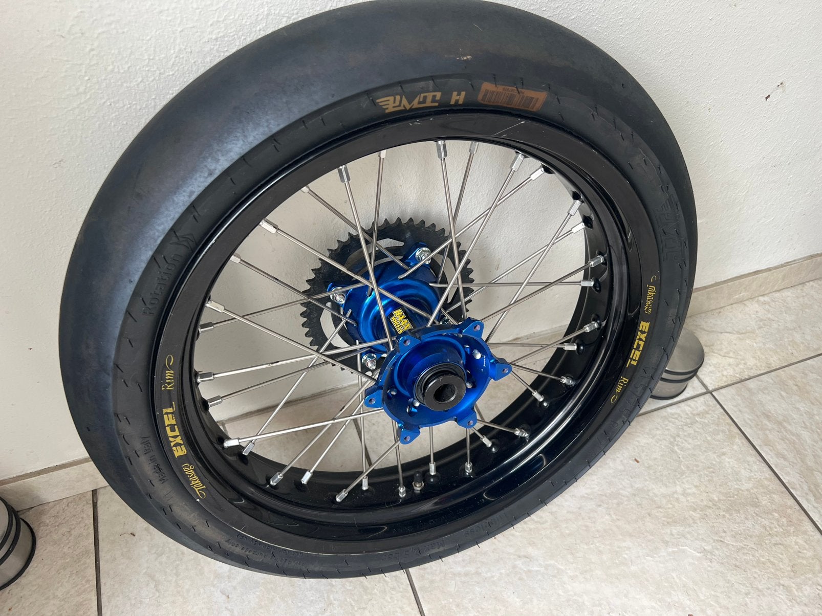 Ktm sx85 gasgas husqvarna excel supermotard achterwiel, Motoren, Ophalen of Verzenden