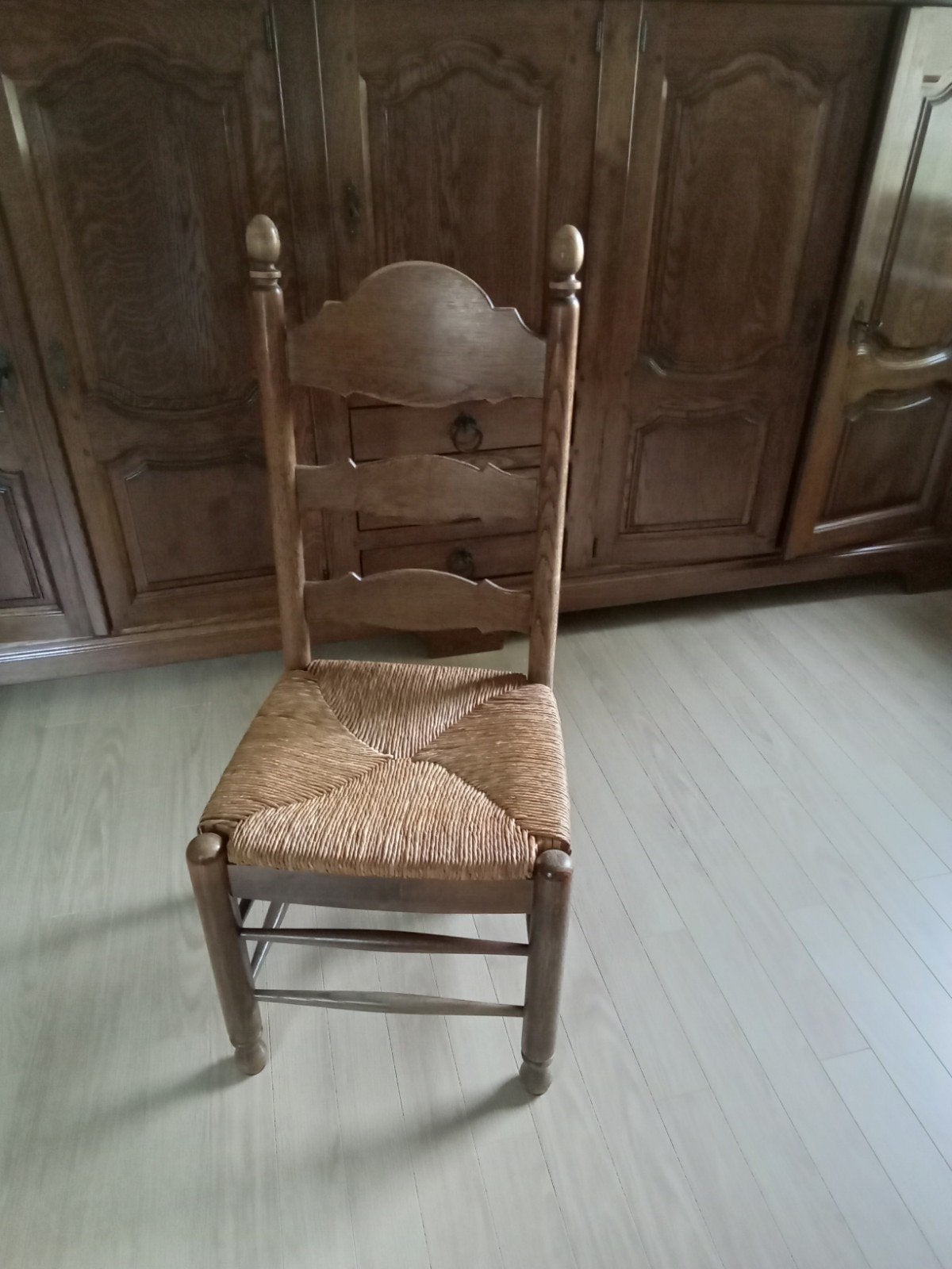 6 eiken stoelen, Ophalen