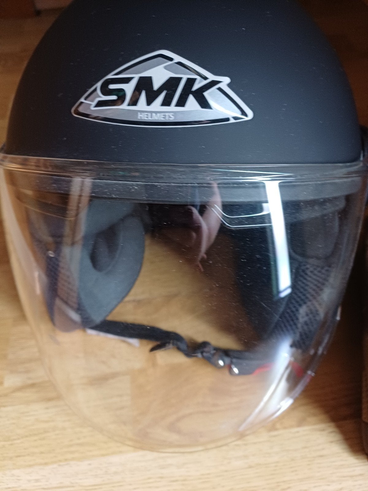 Motorhelm SMK, Cooper maat M, Fietsen en Brommers, Ophalen, Zo goed als nieuw, Medium, SMK, Cooper