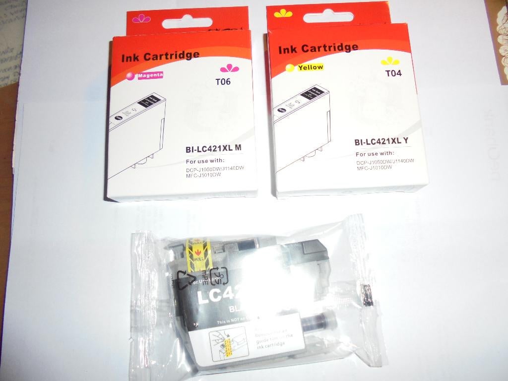 Inktpatronen LC421 XL, Computers en Software, Printerbenodigdheden, Ophalen of Verzenden, Nieuw, Cartridge, Brother