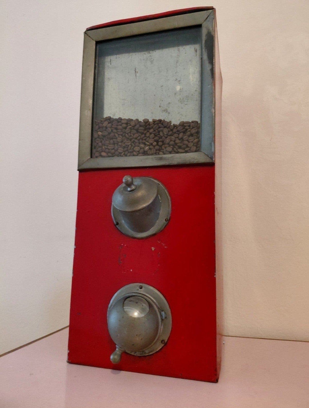 Vintage koffie dispenser Otto Kind / Kotthausen rood, Ophalen