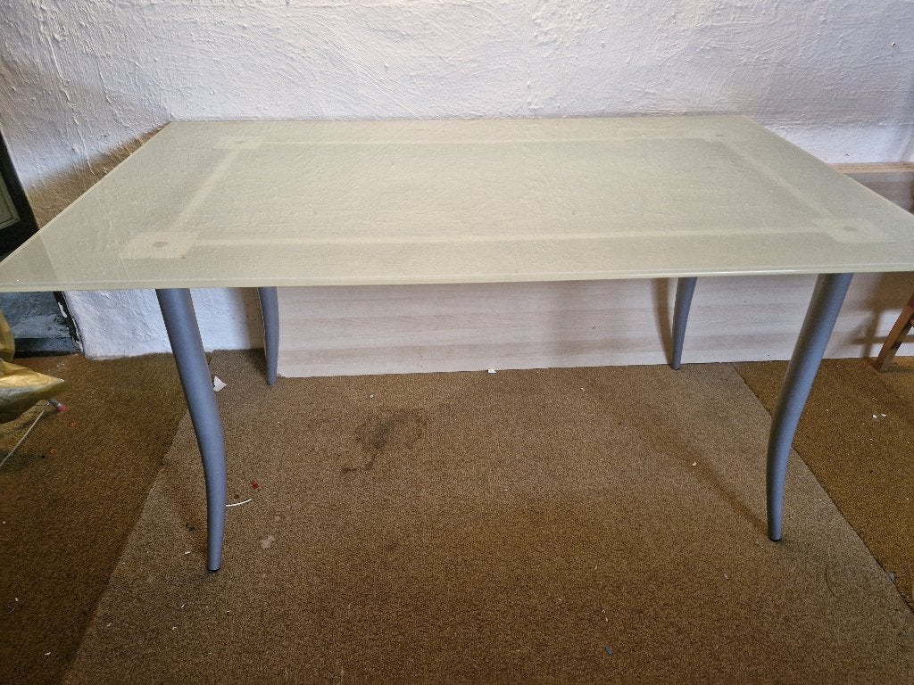 eetkamertafel, Huis en Inrichting, Tafels | Eettafels, Ophalen, Gebruikt, 100 tot 150 cm, 50 tot 100 cm