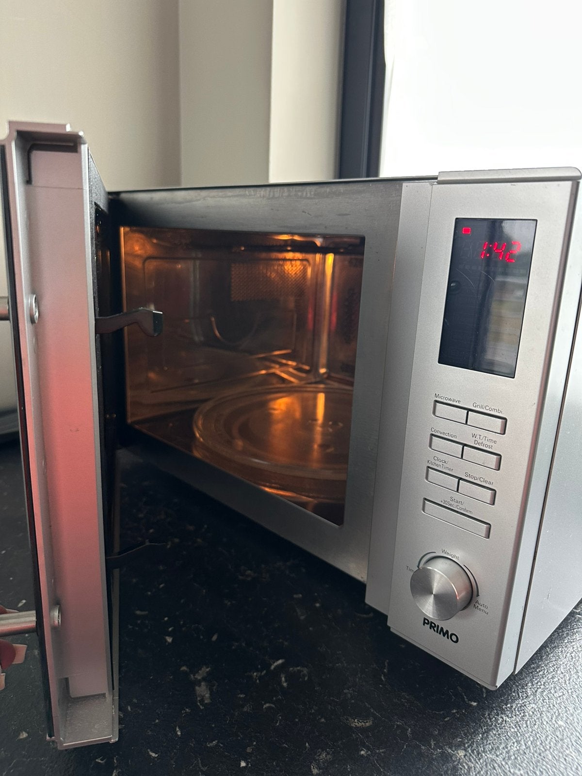 Primo combi-magnetron 30L – microgolf, grill en convectie, Elektronische apparatuur, Ophalen, Gebruikt, Draaiplateau, Combi-microgolfoven
