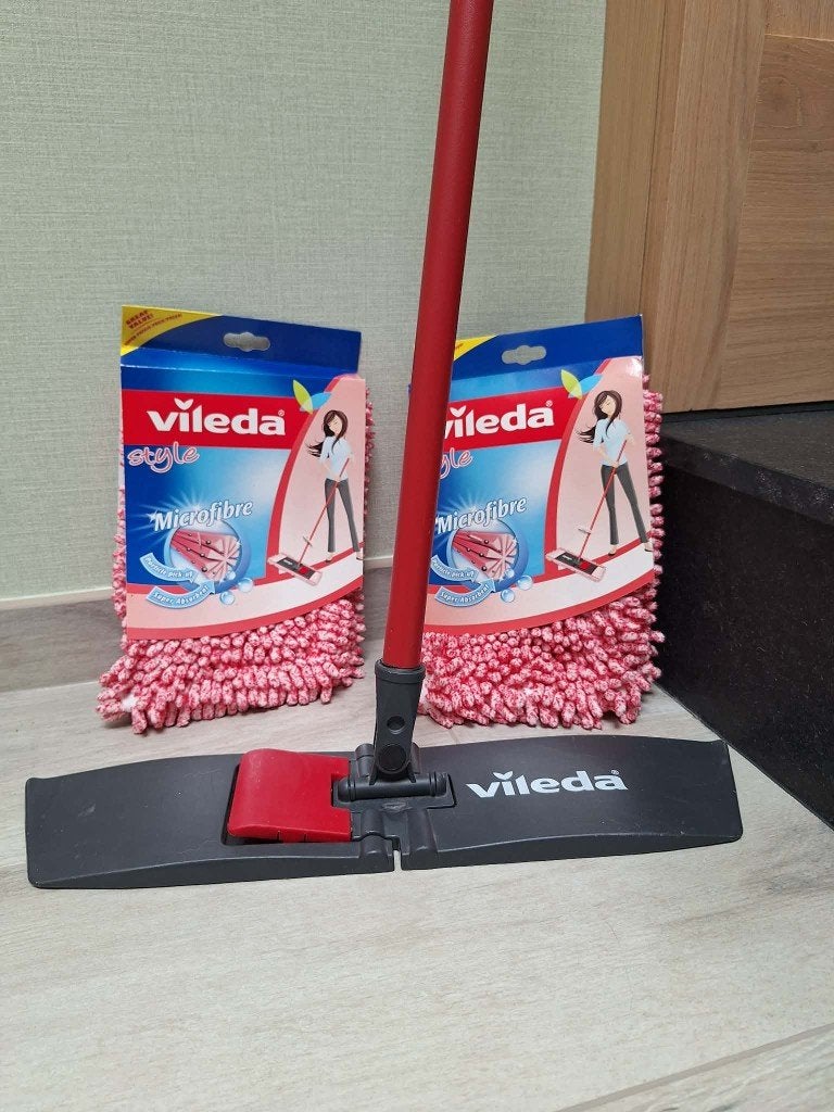 Steel + 2 Nieuwe Vileda Vloerwissers *Nat of droog, Ophalen