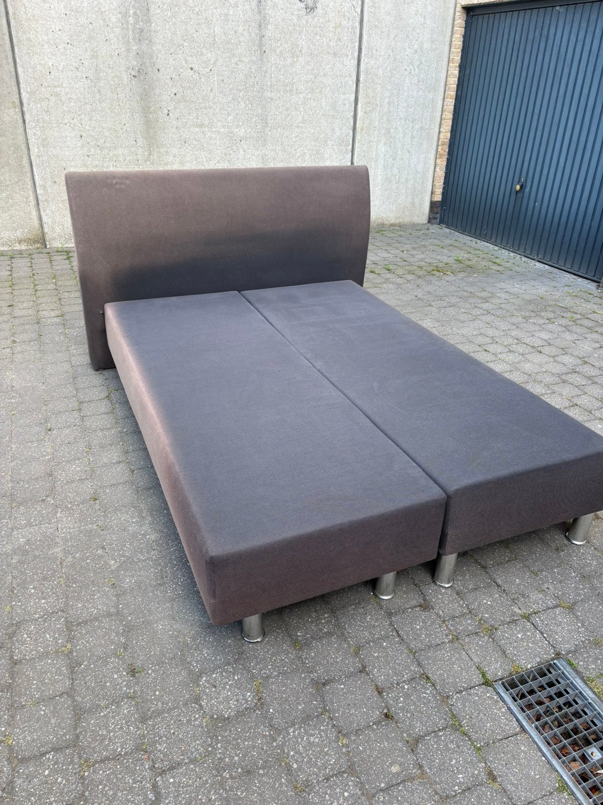 BOXSPRING 1,60 mètres RAMASSAGE GRATUIT, Maison & Meubles, Enlèvement, Utilisé, Deux personnes, 160 cm