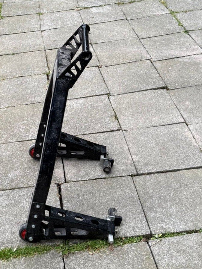 leve moto roue arrière., Enlèvement