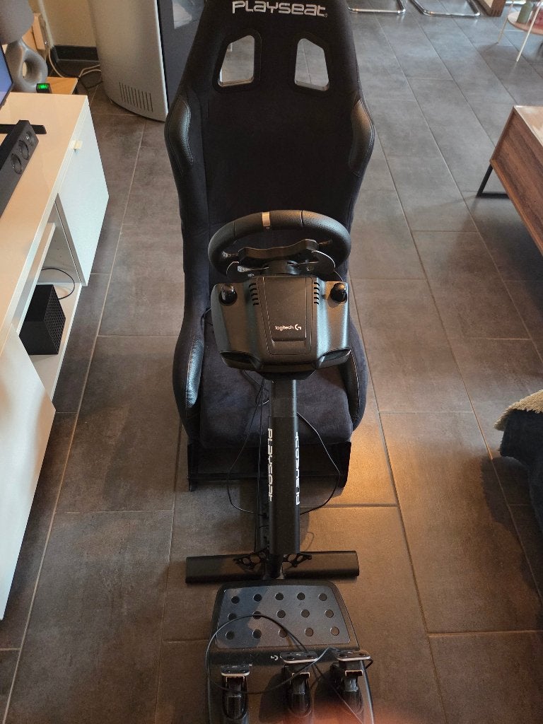 Pack Simracing Logitech G920 + Playseat Evolution Black, Siège de course, Xbox, Comme neuf, Enlèvement