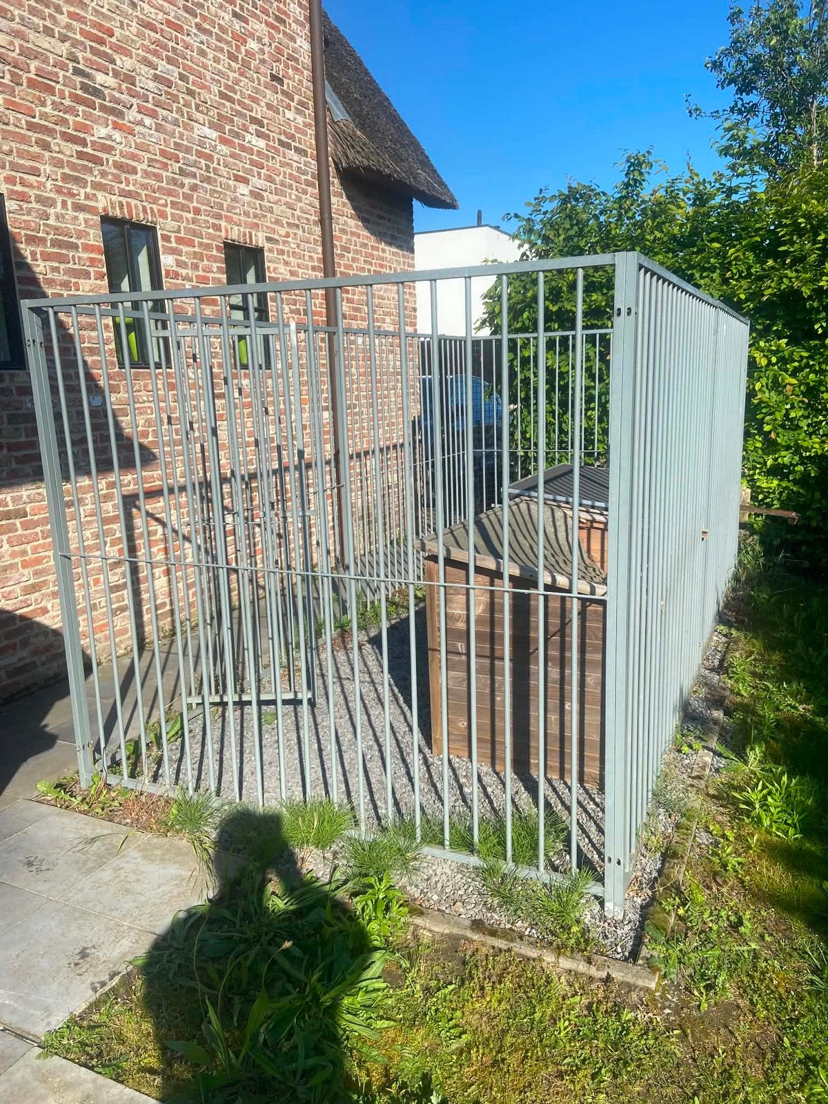 Gegalvaniseerd hondenren, Enlèvement, Utilisé, 100 cm ou plus, Chenil chien
