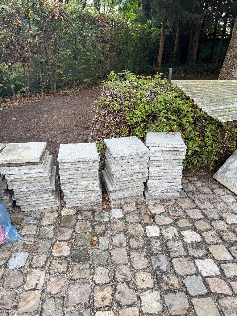 blauwe steen, Ophalen, Gebruikt, Terrastegels, Natuursteen