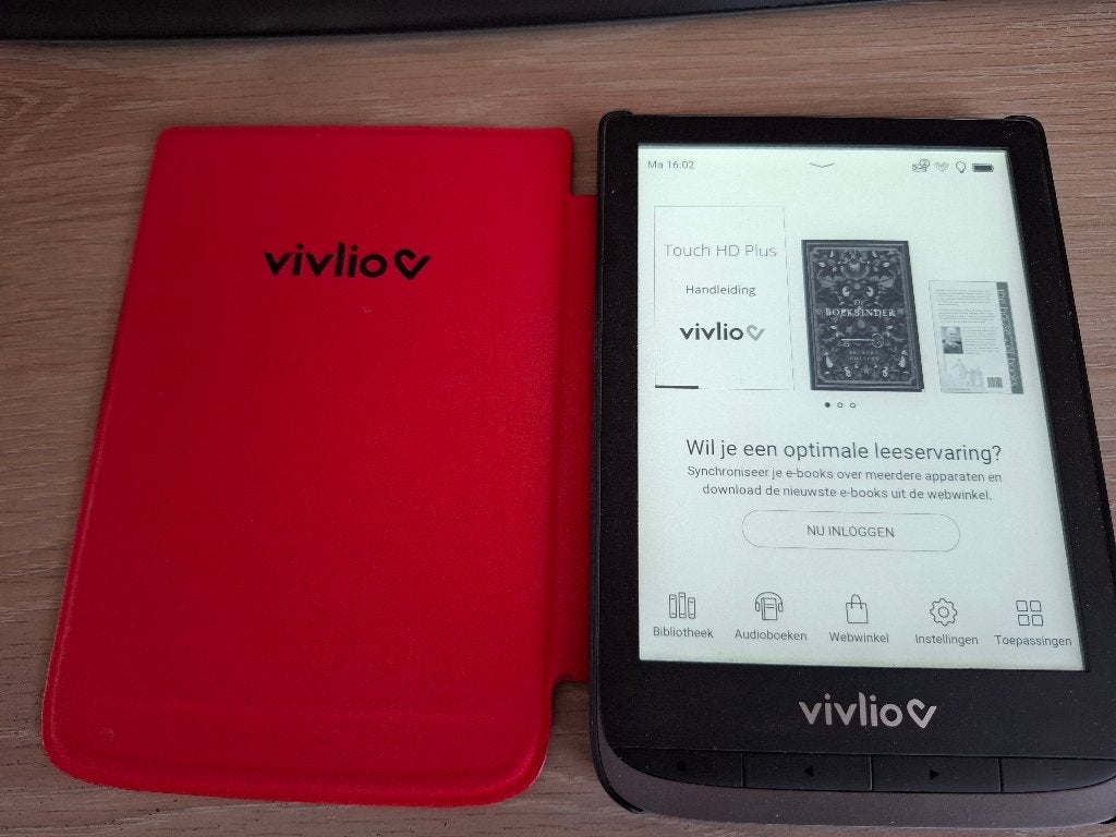 e-Reader Vivlio HD Plus, Computers en Software, E-readers, Ophalen, Bluetooth, 6 inch of minder, Zo goed als nieuw