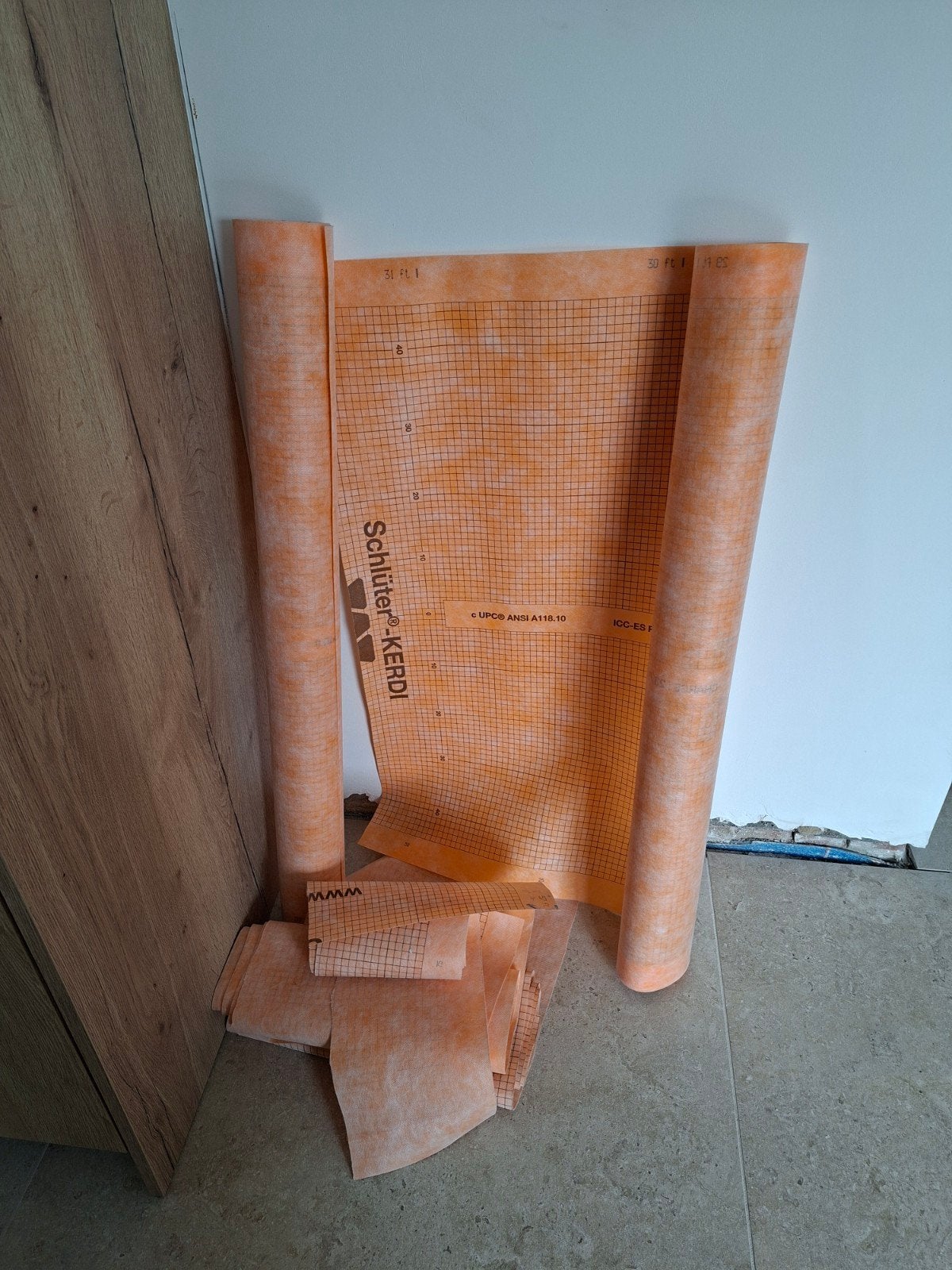 10m schluter kerdiedoek, Enlèvement