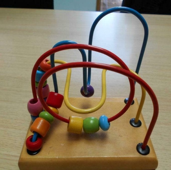 Spiraal met kralen, Kinderen en Baby's, Ophalen of Verzenden, Gebruikt, Overige typen
