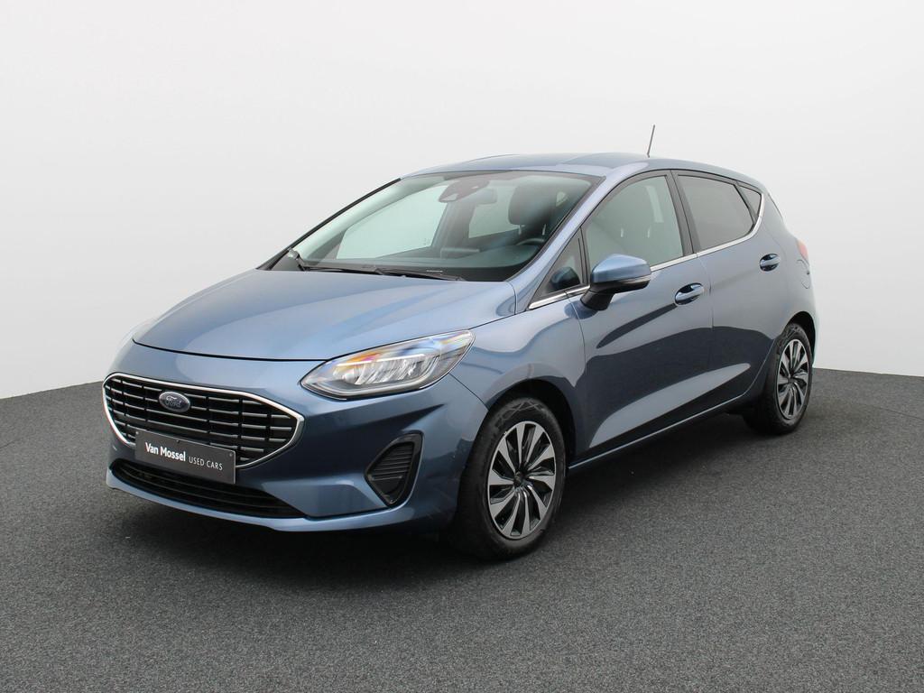 Ford Fiesta 1.0i Titanium | Carplay | Winterpack | LMV | LED, Auto's, Stof, Gebruikt, Euro 6, Blauw