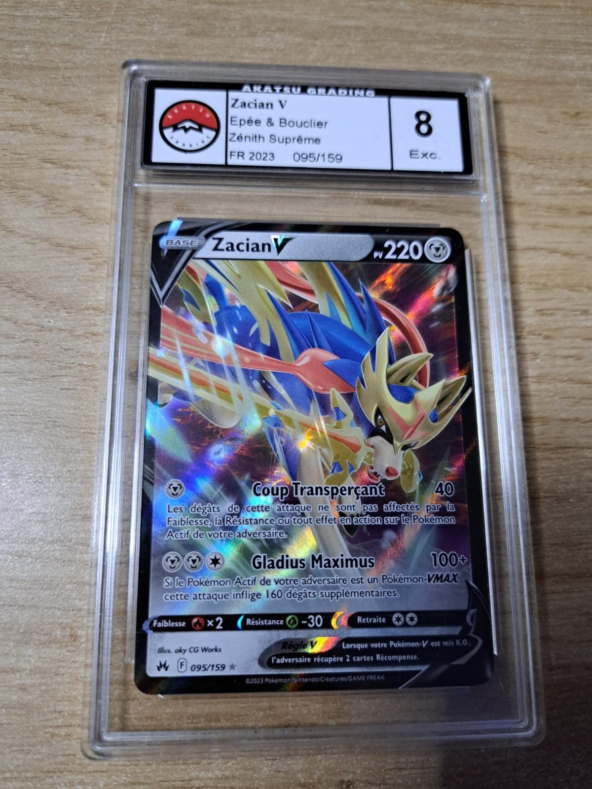 Zacian v 095/159, Enlèvement