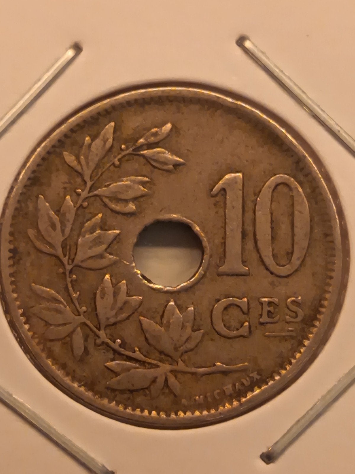 10 cent 1921 fr, korte streep, Postzegels en Munten, Munten | België, Ophalen of Verzenden