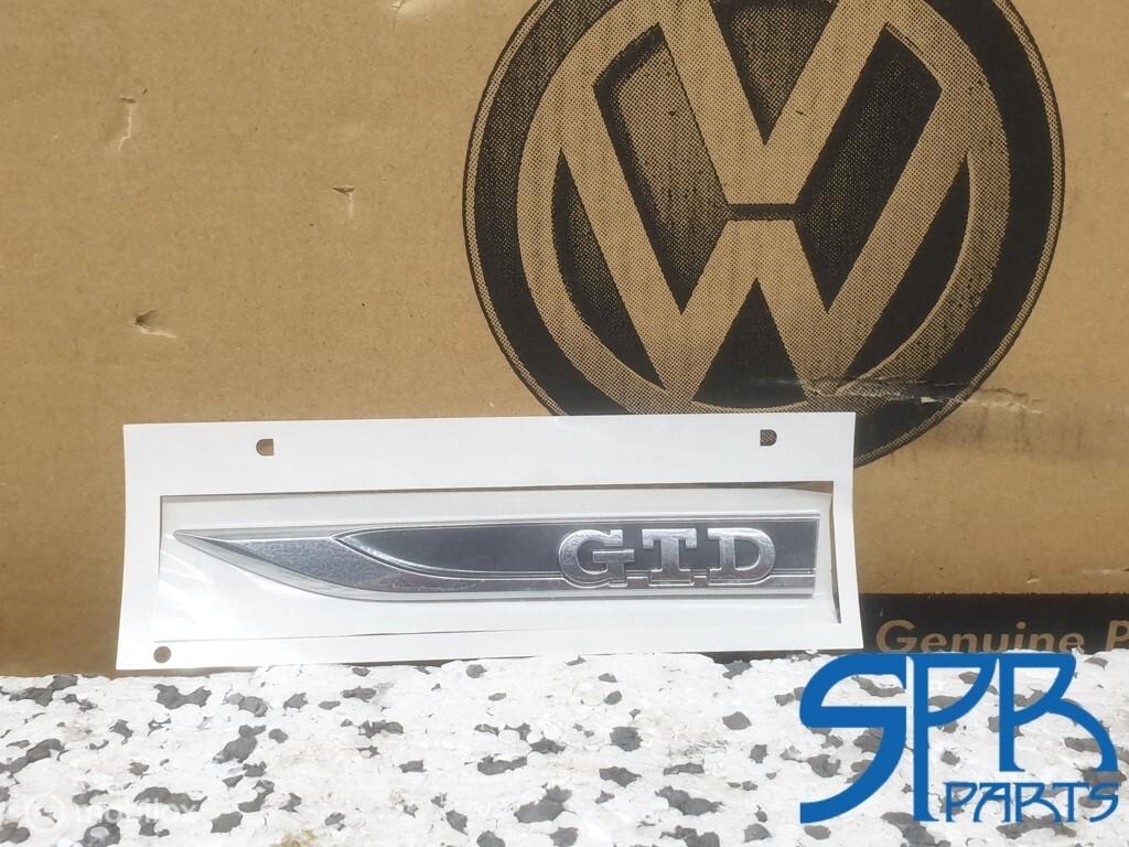 GOLF 7 VII GTD STICKER LOGO EMBLEEM spatbord links origineel, Neuf, Enlèvement ou Envoi, Volkswagen, Volkswagen