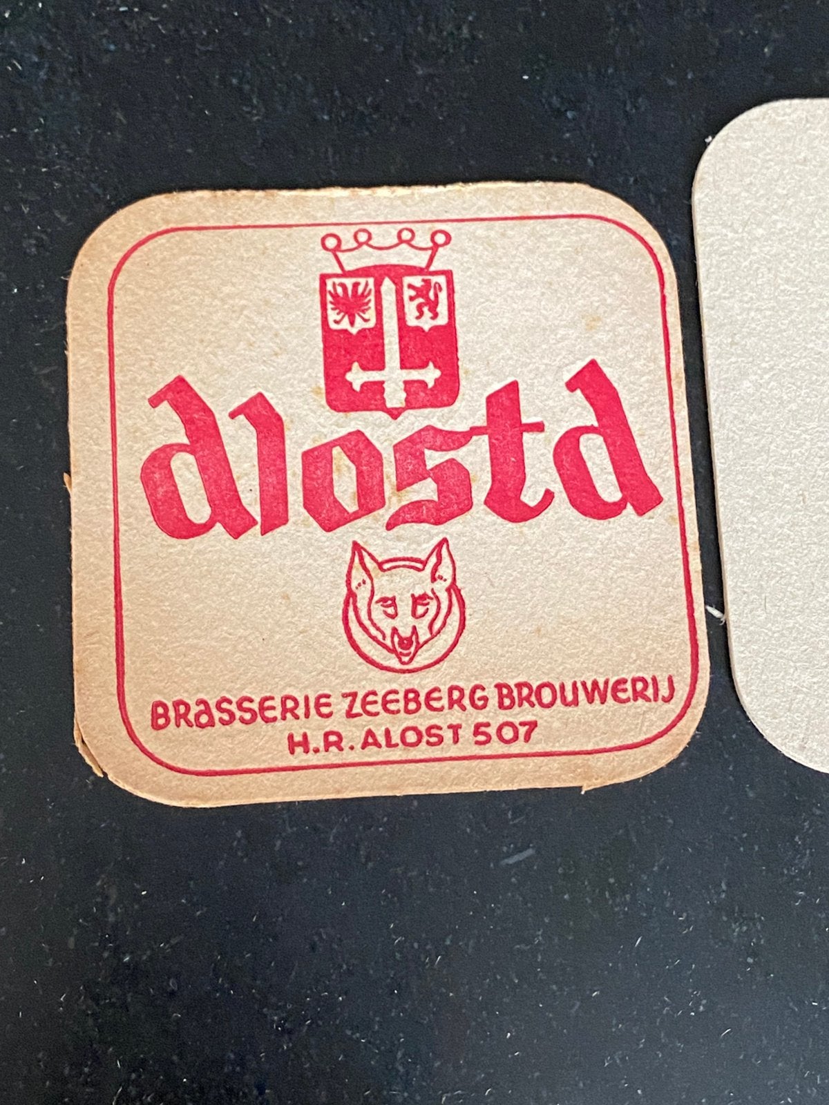 Oud viltje brouwerij ZEEBERG te AALST (klein model), Ophalen of Verzenden, Zo goed als nieuw, Viltje(s)