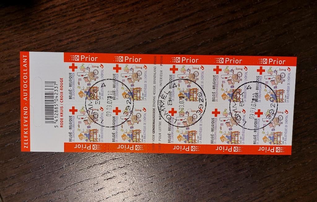 België: rode kruis - B74, Enlèvement ou Envoi, Autre, Affranchi, Croix-Rouge