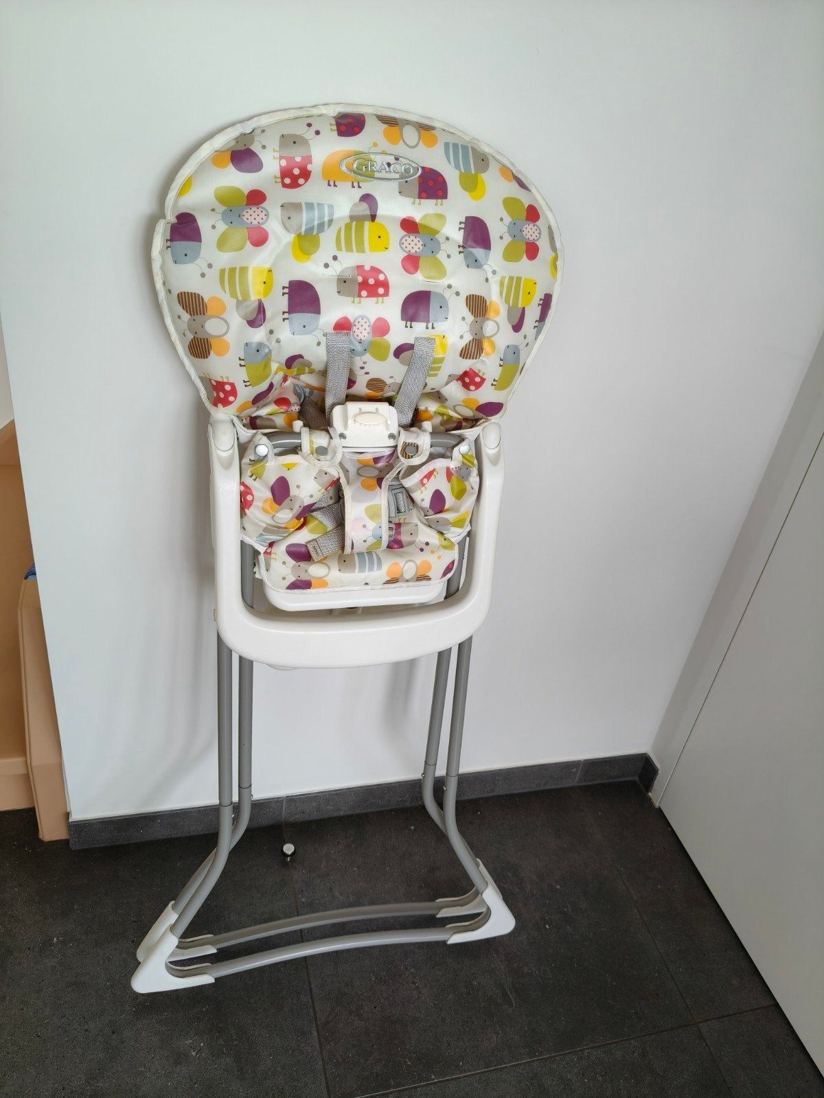 op plooibare kinderstoel,merk graco, Ophalen
