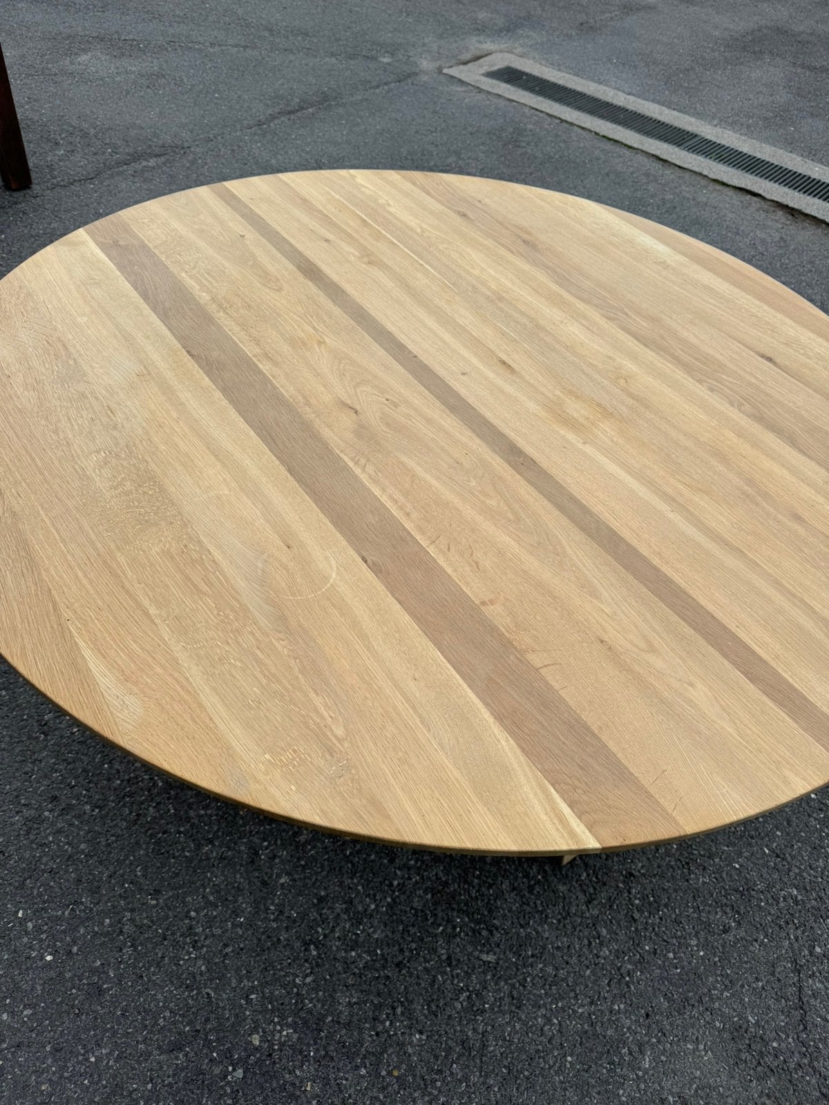 Eettafel massief Eik, Huis en Inrichting, Tafels | Eettafels, Ophalen, Gebruikt