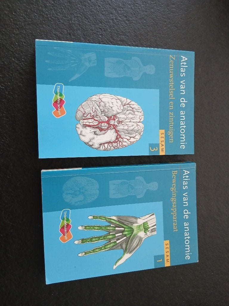 sesam atlas van de anatomie deel 1 en 3, Boeken, Ophalen, Zo goed als nieuw, Hoger Onderwijs, Diverse auteurs