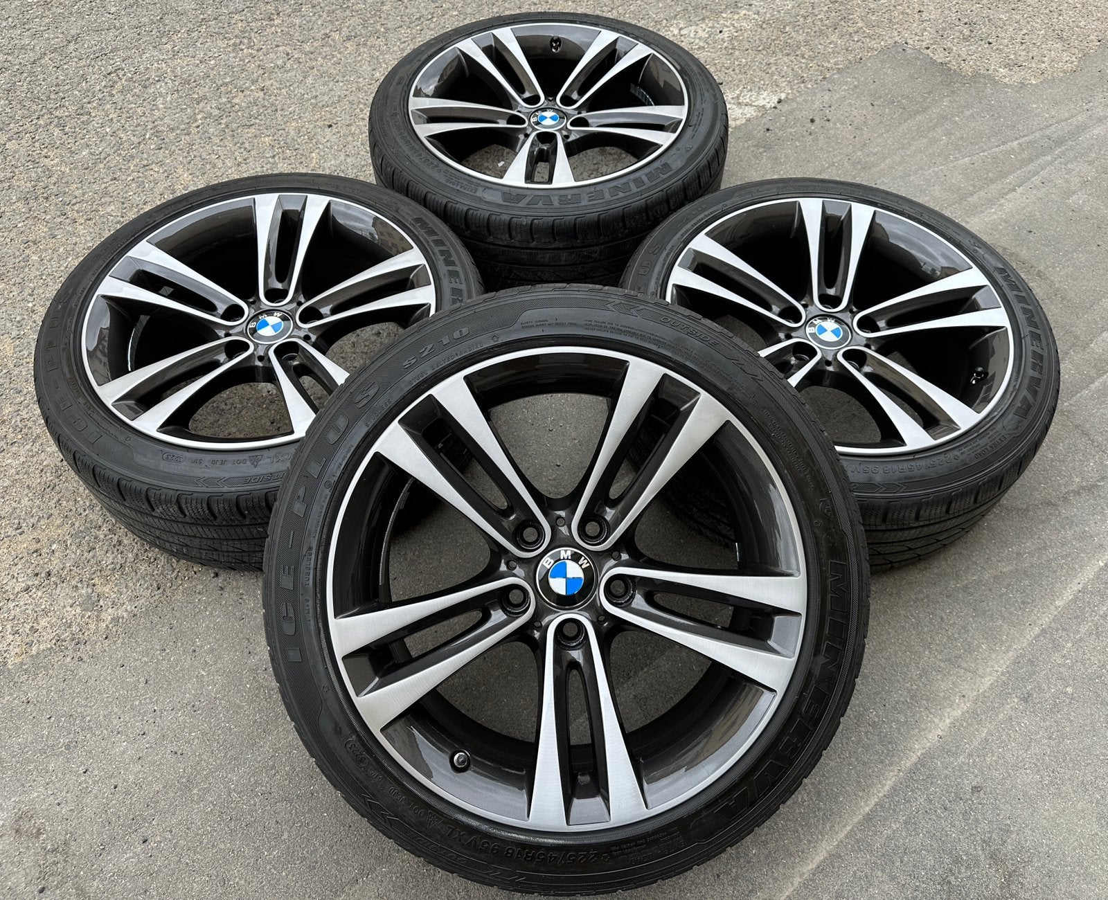 4 Jantes 18" Bmw Style 397 225/45/18, Autos : Pièces & Accessoires, Pneus & Jantes, Enlèvement, 4 Saisons, Pneu(s)