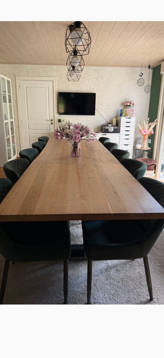 Eettafel met U poten, Ophalen, 200 cm of meer, 50 tot 100 cm, Zo goed als nieuw