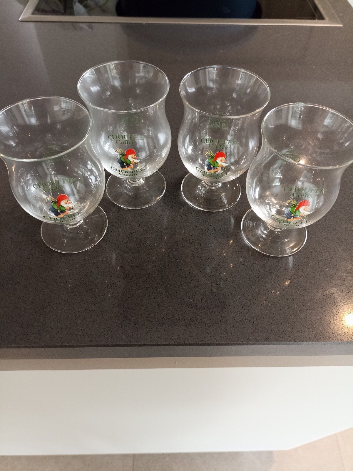 Chouffe Coffee glazen, Ophalen, Zo goed als nieuw, Bierglas