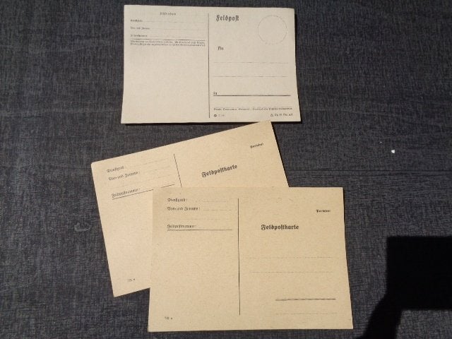 WO 2 ongebruikte Feldpost kaarten , aan 2,5 € / stuk, Verzamelen, Militaria | Tweede Wereldoorlog, Ophalen of Verzenden, Landmacht