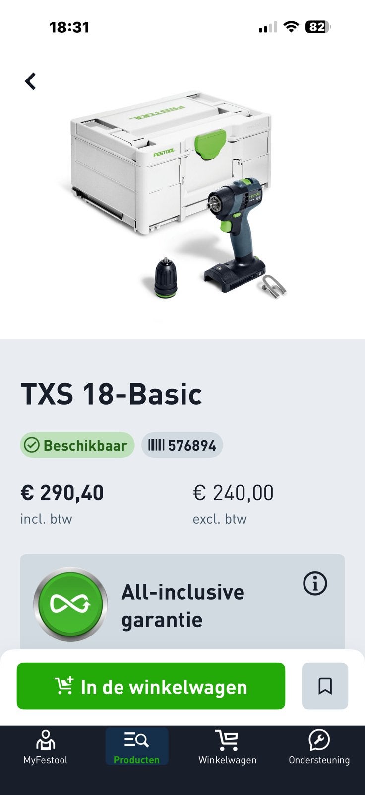 Schroefmachine TXS 18 Basic nieuw !!! 5/2026, Bricolage & Construction, Outillage | Foreuses, Enlèvement ou Envoi, Neuf, Foreuse et Perceuse