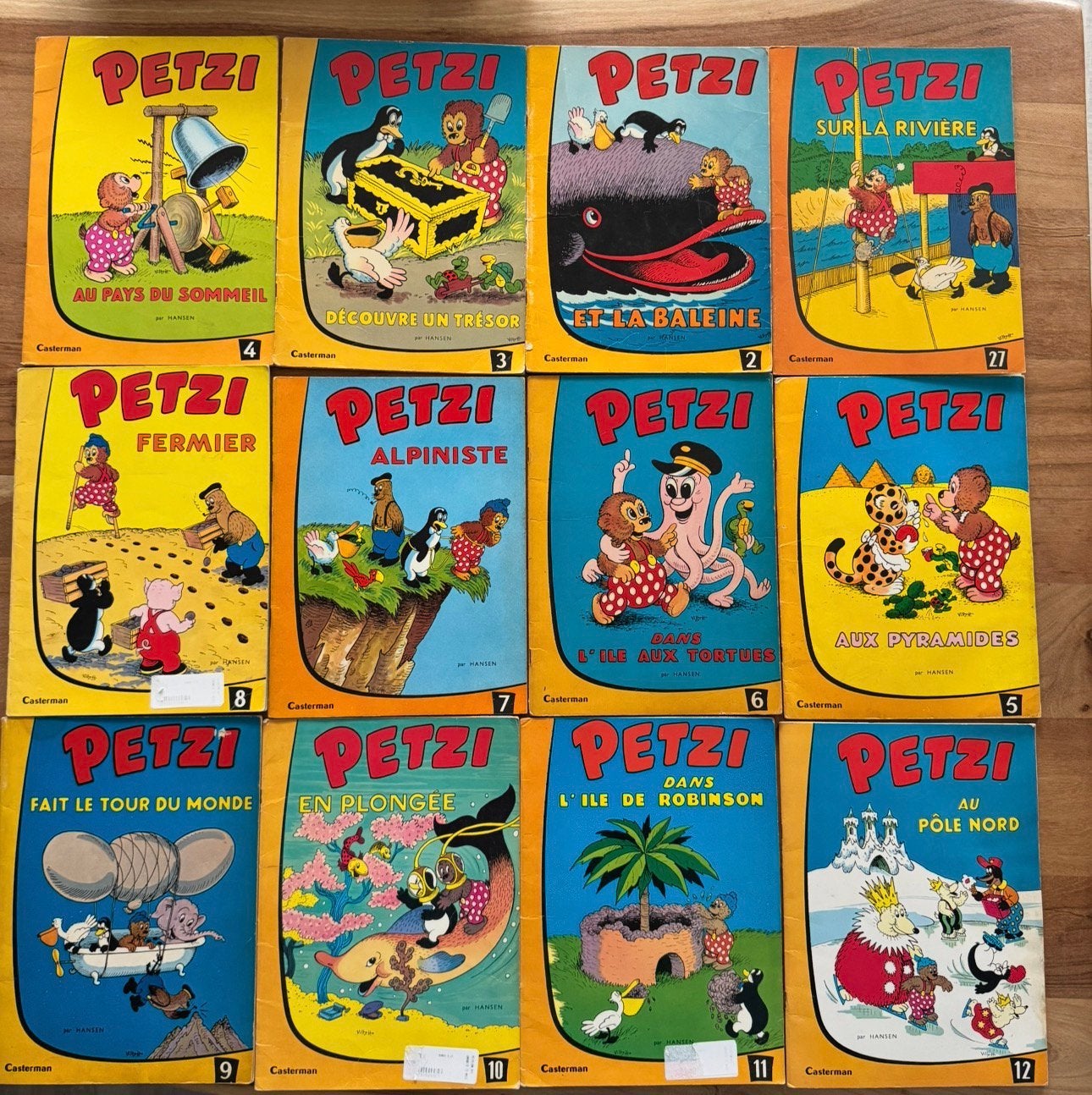 Lot de 25 Petzi Vintage, Livres, Autres régions, Enlèvement ou Envoi, Utilisé, Plusieurs comics