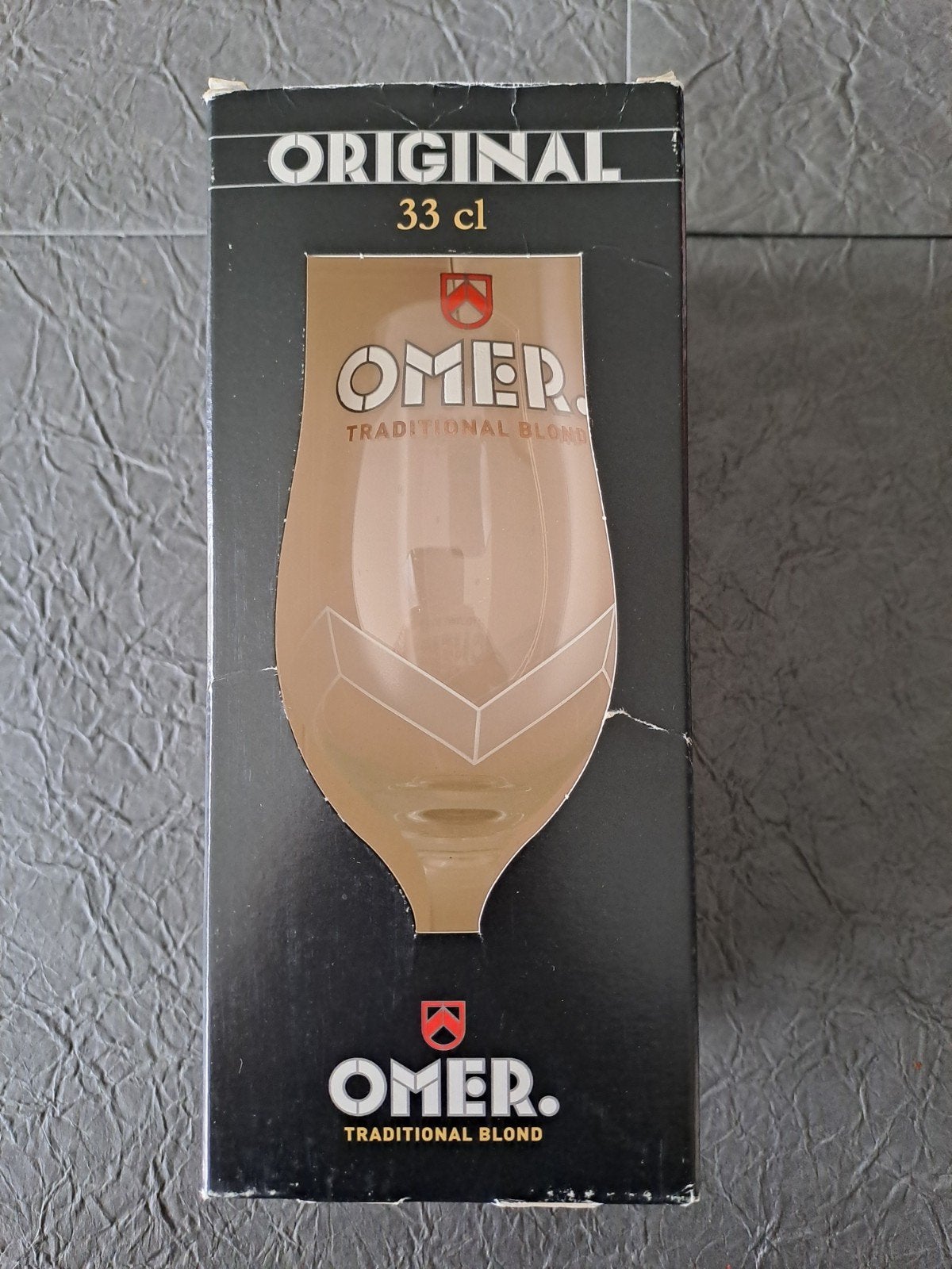 Omer glas Original 33cl in originele verpakking, Verzamelen, Glas en Drinkglazen, Ophalen of Verzenden