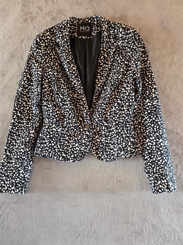 Blazer Morgan de Toi imprimé noir et blanc taille M/L, Vêtements | Femmes, Vestes & Costumes, Enlèvement, Taille 38/40 (M), Blanc