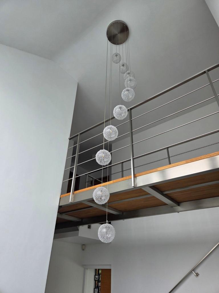 Suspension luminaire avec 10 boules, Maison & Meubles, Lampes | Suspensions, Enlèvement