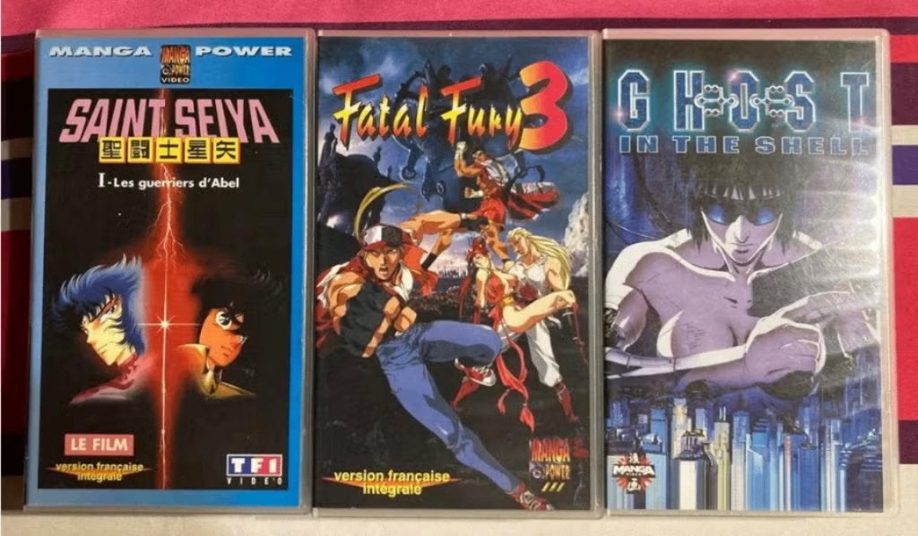 Lots de 3 vhs animés, Enlèvement, Utilisé