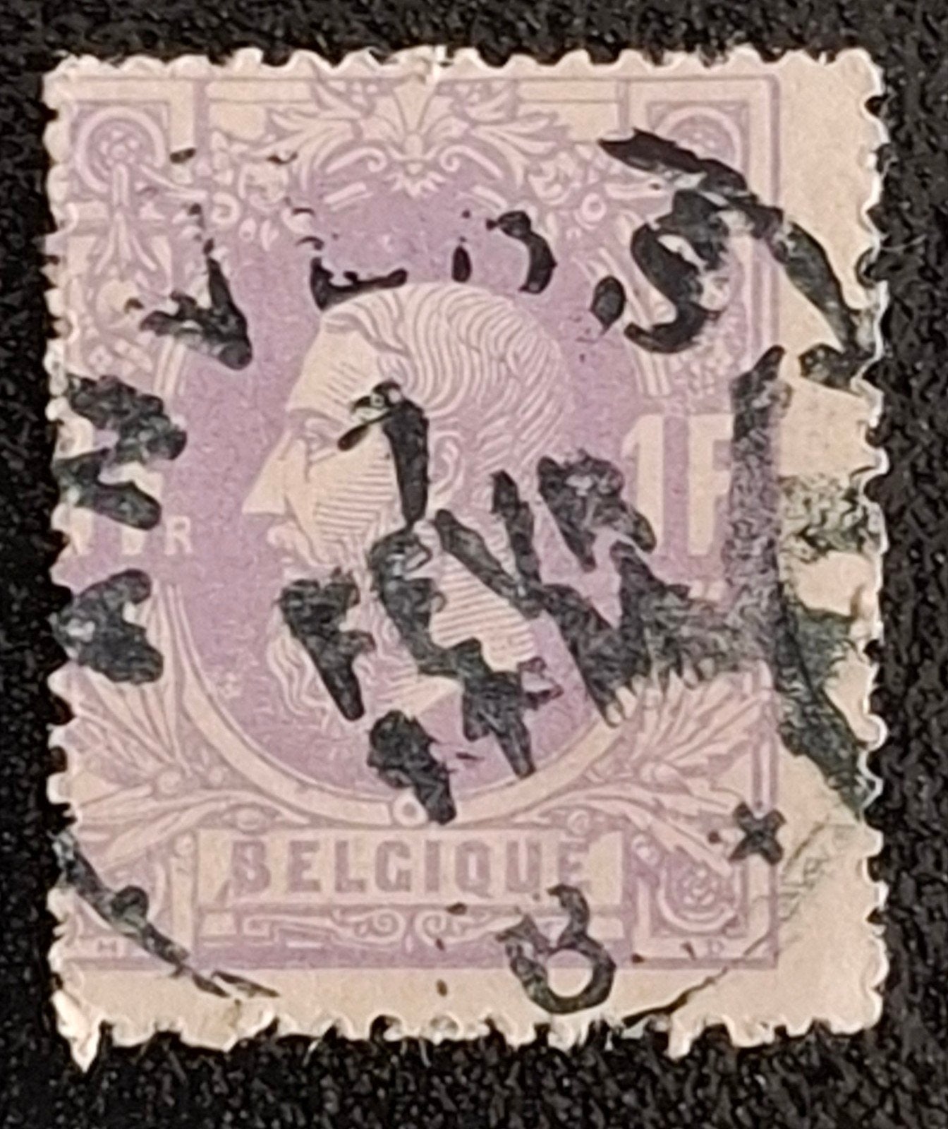 Belgique : OBP 20 (●) Roi Léopold II 1869., Avec timbre, Enlèvement ou Envoi, Sans gomme, Affranchi