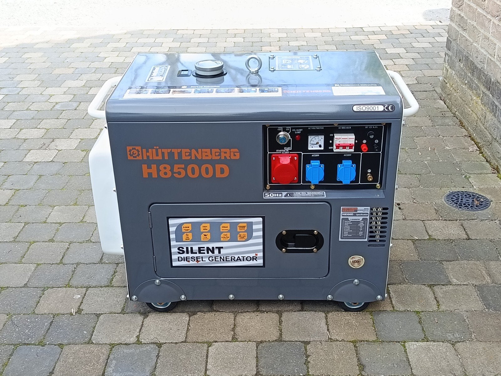 Huttenberg H8500D diesel Stroomgenerator., Sports nautiques & Bateaux, Instruments de navigation & Électronique maritime, Enlèvement