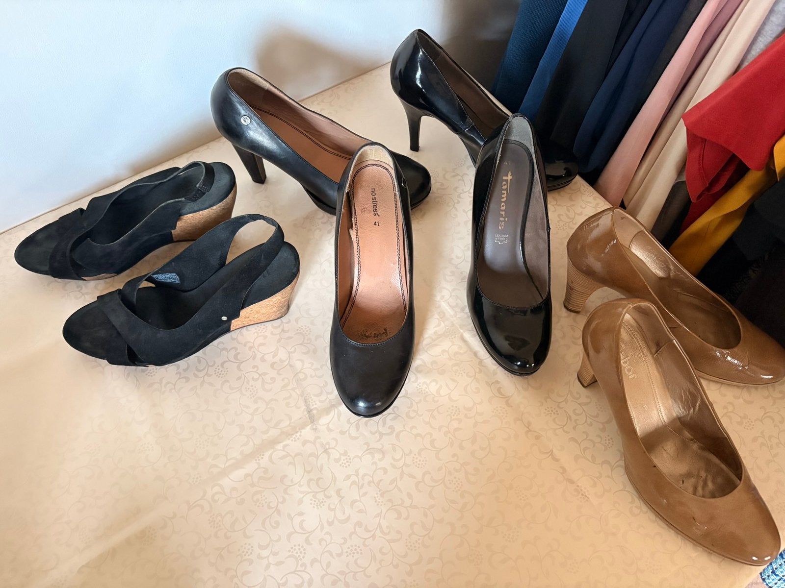 Escarpins en cuir pour femmes, Enlèvement, Comme neuf, Escarpins