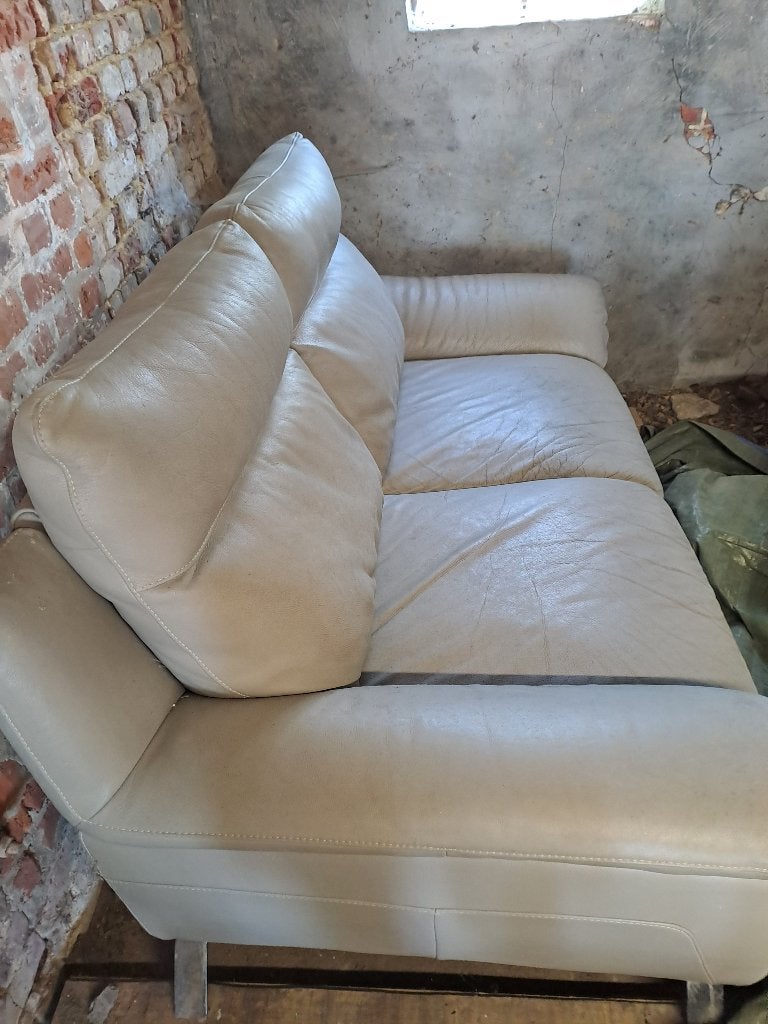 zetel, Huis en Inrichting, Zetels | Zetels, Ophalen, Gebruikt, Tweepersoons, Leer