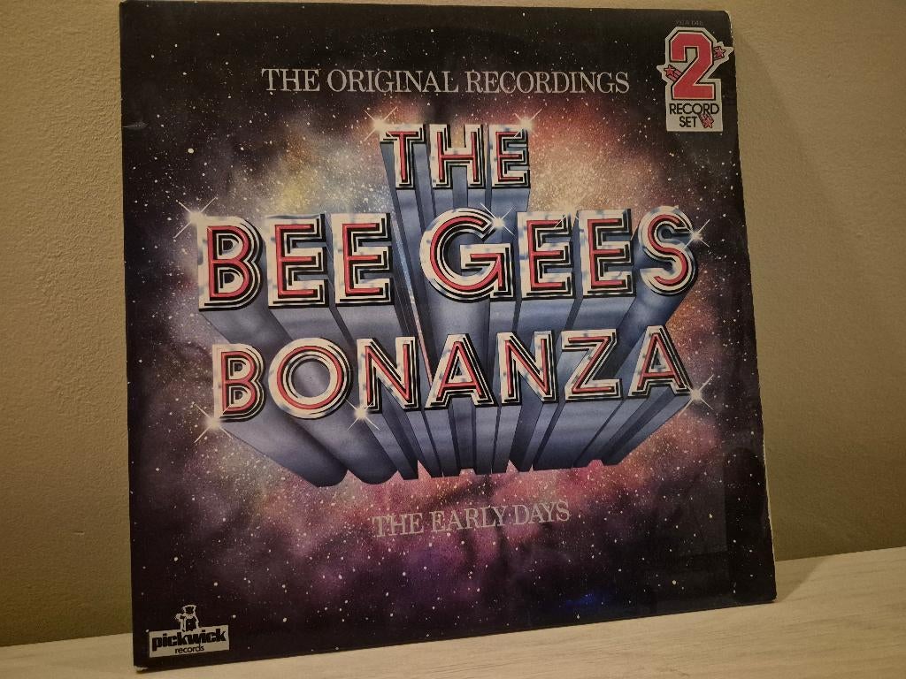 Double disque vinyl 33 tours Bee Gees – The Bee Gees Bonanza, Complilatie, Ophalen of Verzenden, 1970 - 1979, Zo goed als nieuw