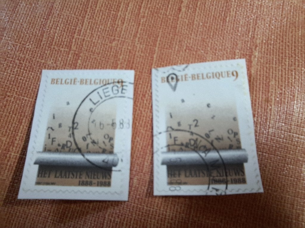 2 timbre Journaux - Het Laatste Nieuws, Enlèvement ou Envoi, Affranchi