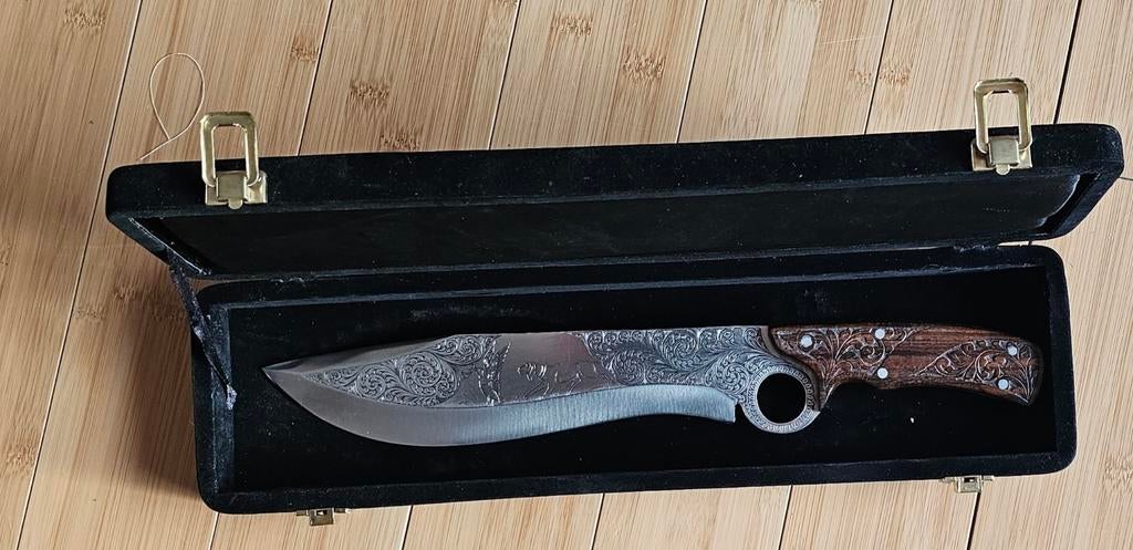 Couteau de chasse au design vintage ancien en fer 30cm, Enlèvement ou Envoi
