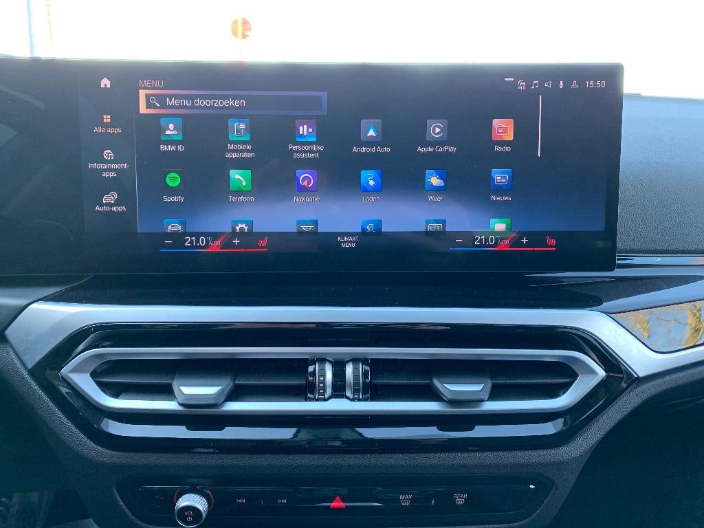 BMW 3 REEKS HYBRID LEDER/LIVECOCKPIT/TREKH/NAVI/AUTOMA, Automaat, Zwart, Bedrijf, Bluetooth