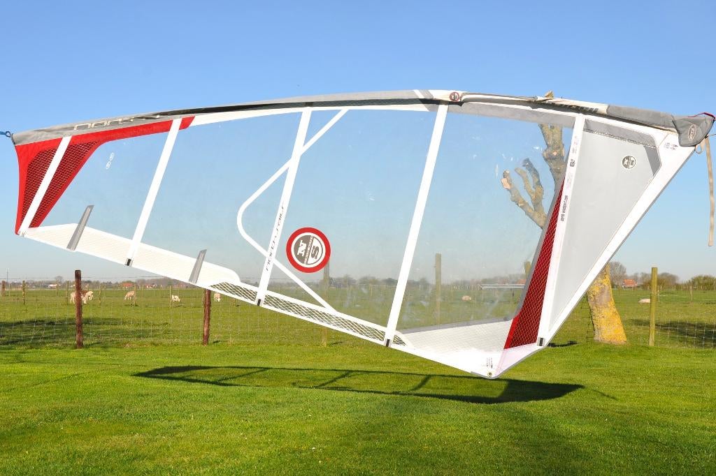 6.2 m2 NorthSails Freeride tuigage, Watersport en Boten, Windsurfen, Gebruikt, Complete set, North Sails, Met draagtas, Deelbare mast