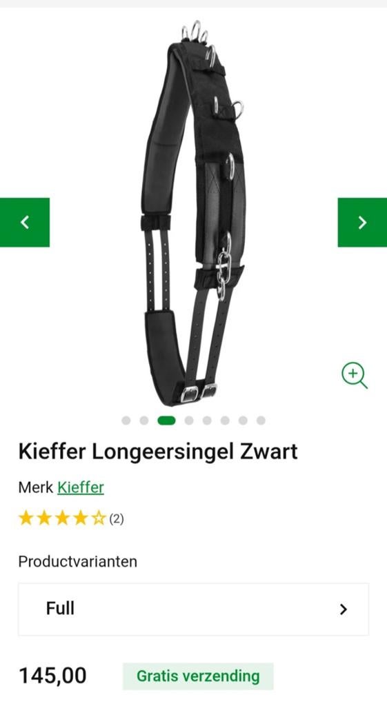 Kieffer Longeersingel Full noir, Enlèvement ou Envoi