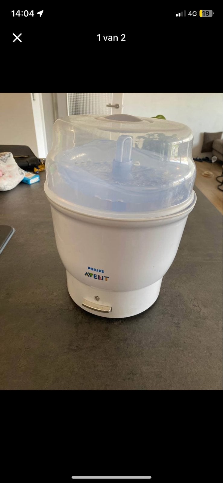 Sterilisator, Ophalen, Gebruikt, Sterilisator, Philips Avent