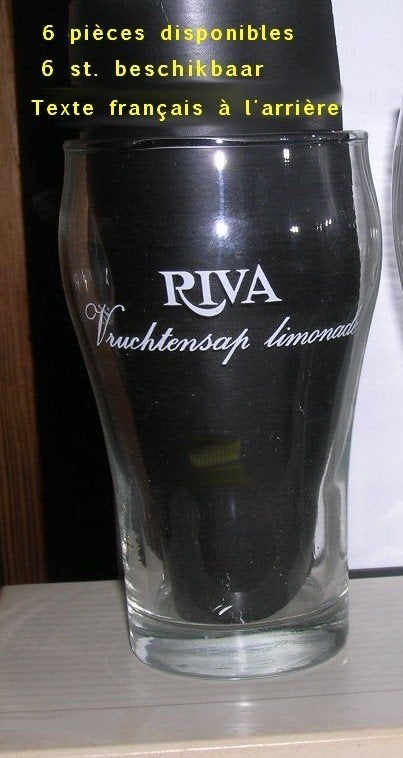 RIVA-limonade met vruchtensap, Verzamelen, Ophalen of Verzenden, Zo goed als nieuw, Glas of Glazen