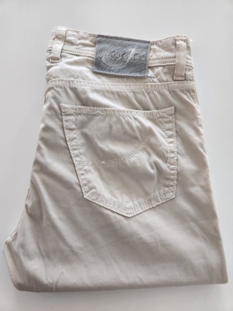 Jacob Cohën 620 Comfort broek beige, maat 35, als nieuw, Overige kleuren, Ophalen of Verzenden, Zo goed als nieuw, Jacob Cohën